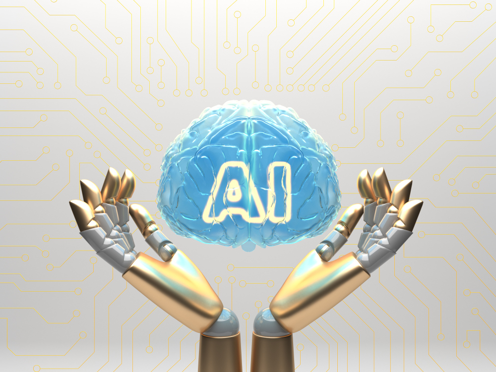 ai cloud concept with robot arms - local seo ai software,Local SEO software,local seo ai tools,Free AI tools for SEO