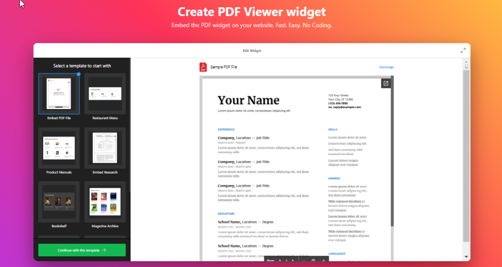 how to embed pdf in WordPress without plugin 