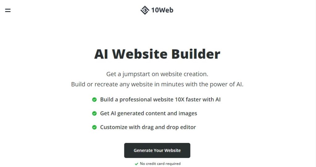 10web wordpress ai website builder