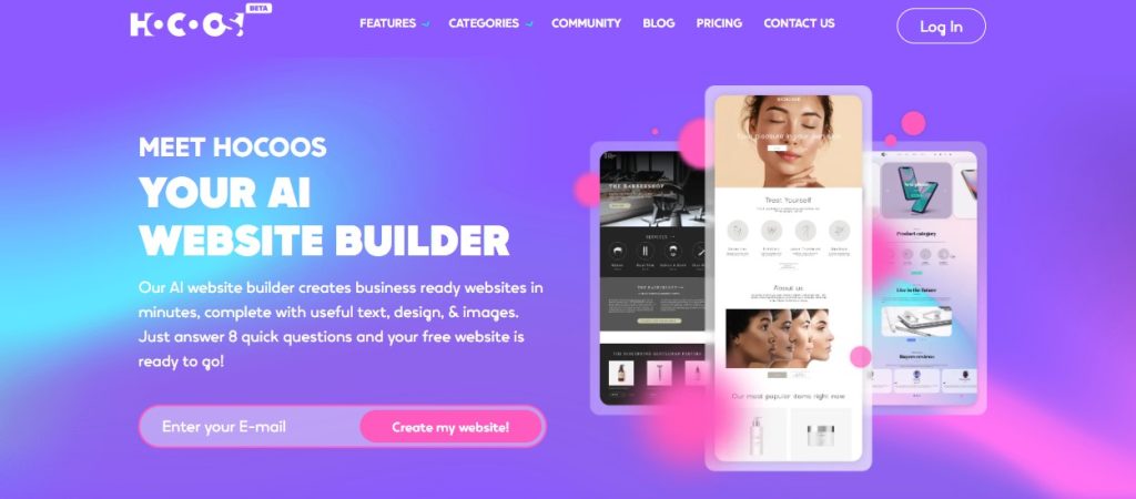 Hoocos ai website builder for wordpress