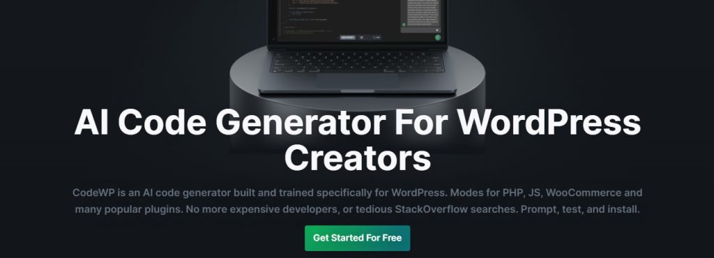 CodeWP.ai wordpress ai website builder